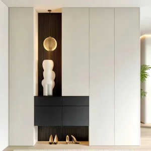 Modern Wooden Home Shoes Rack Shelf Cabinet Storage with Drawer for Entryway
