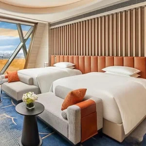Modern Wooden Luxury Hotel Bedroom Furniture Set for Apartment Use Customizable Design