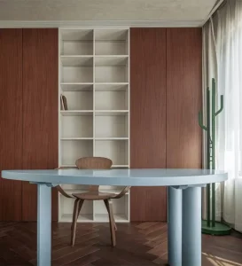 Modern Wooden Modular Eco Friendly Durable Floor Mount Bookshelf for Living Room and Office Luxury Book Display Cabinet