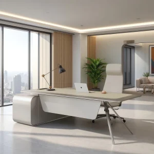 Modern Wooden Modular Office Furniture Featuring Office Desks and Office Table with Luxury Boss Design for Office