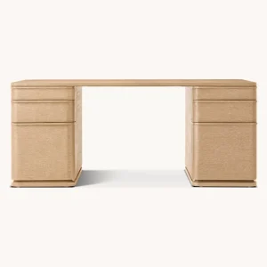 Modern Wooden Office Desk with Drawers Customizable Size & Color Home Study Writing Desk