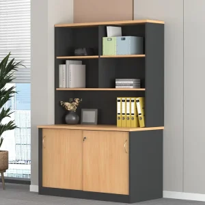 Modern Wooden Office Filing Cabinet with Lock Space Saving Storage for Kitchen & School Use