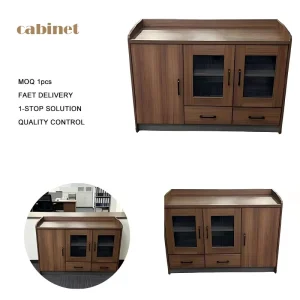 Modern Wooden Panel Storage Cabinet Office Filing Cabinet with Storage for Bedroom and Kitchen Use File Cabinet