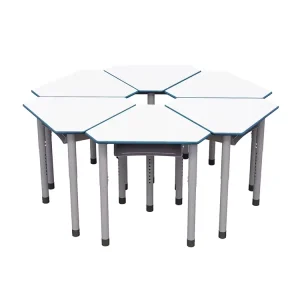 Modern Wooden School Furniture Activity Classroom Student Desk and Chair Set