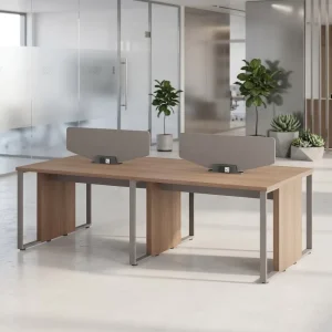 Modern Wooden Steel Modular Office Desk 2 4 Seater Coworking Workstation Extendable Open Space Commercial Workplace Furniture