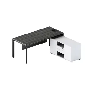Modern Wooden Workstation Office Desk Durable Adjustable Eco Friendly Multi Purpose Commercial Furniture