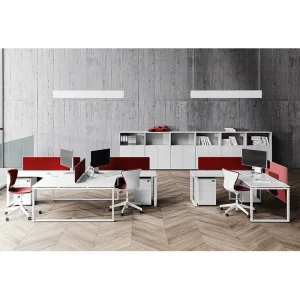 Modern Work Office Cubicles Workstation Desk Wooden Partition Modular Design 5-Year Warranty