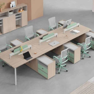 Modern Workspace 2 4 6 Person Office Furniture Open Employee Office Desk Workstation Partition Desk