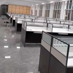 Modern Workspace 4 6 8 10 Person Work Station Partition Staff Table Furniture Cubicle Modular Office Workstation