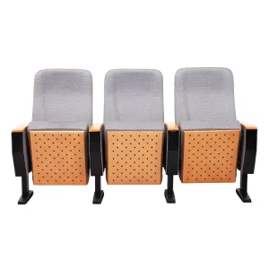 Modern YA 01 Grey Wood Fabric Steel Movie Seating Commercial Theater Furniture for Church School Hotel Bedroom Hospital Use