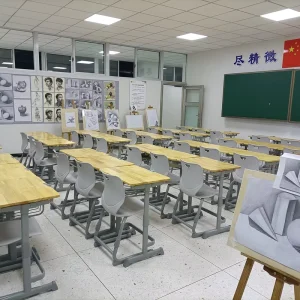 Modern and School Classroom Furniture Student Desk and Chair with Height Adjustable