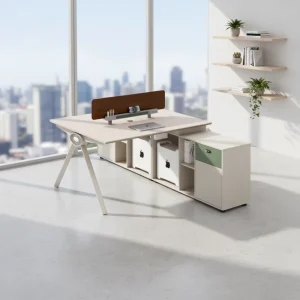 Modern and Simple Style Office Furniture Particle Board Material Office Desk Suitable for Office Building