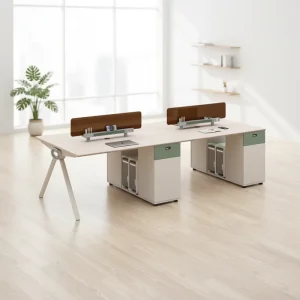 Modern and Simple Style Office Furniture Particle Board Material Office Desk Suitable for Office Building