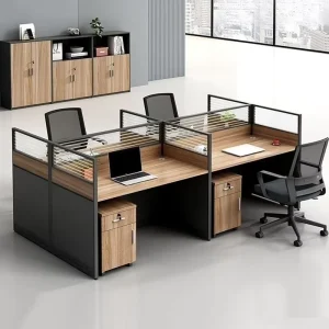 Modern l Shape Office Workstation Desk Wooden Office Table and Chair Luxury Computer Work Desk Modular Office Furniture Desk