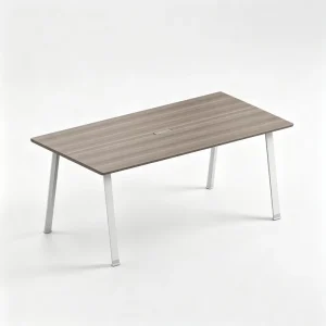 Modern minimalist office conference table with rectangular shape suitable for 6 8 people in meetings and discussions
