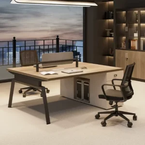 Modular Adjustable Modern Office Workstation Custom Durable Wooden Desk Extendable Partitions File Drawer Storage Commercial