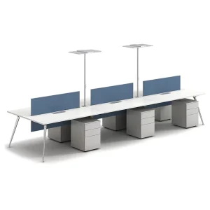 Modular Call Center Office Cubicle Working Station System Furniture Serpentine Workstation