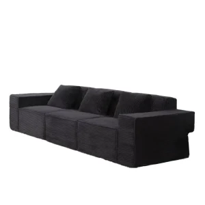 Modular Convertible Executive Office Sofa Set 3 Seater Movable Sectional Fabric Material for Apartment Hotel & Mall Use