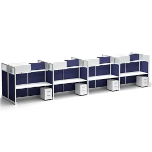 Modular Cubicle Workstation Desk Office Furniture Table 2 4 6 Seater Office Partition Workstation