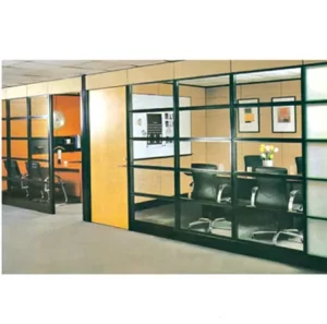 Modular Cubicles Modern Design Steel Frame Glass Partition for Outdoor Use in Hospital and School