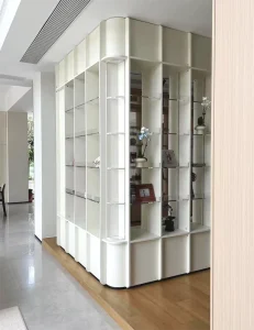 Modular Customized Eco Friendly Multi functional Living Room Display Cabinet Full wall Panel Bookshelf