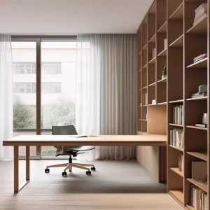 Modular Flat Pack Book Desk Set With Pull Out Keyboard Tray for Overseas Rental House Independent Study Area