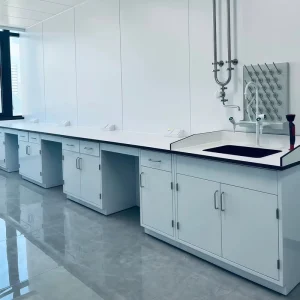Modular Lab Furniture Workstation Laboratory Testing Table Steel Lab Workbench with Accessories
