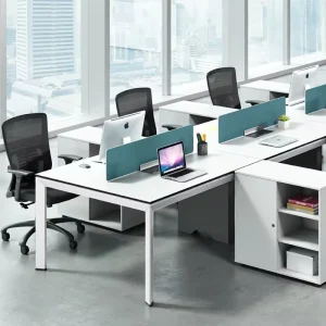Modular Modern Commercial MDF Employee Office Cubicle Partitions Ergonomic Staff Working Furniture Workstation Table Desk