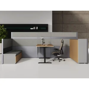 Modular Modern Design Commercial Office Furniture 65mm 30mm Cubicle Aluminum Partition Workstation for School Hospital Warehouse