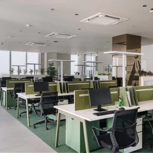 Modular Modern Executive Office Workstation Desk with Easy Assembly storage lamp Wooden Computer Desk for Staff and Workshop Use