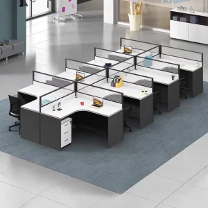 Modular Modern Office Cubicle Customized Size Color Office Table Dividers Office Partition for Home Office Hospital & School Use