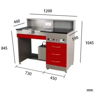 Modular Multi functional Dental Laboratory Furniture Doctor Working Desk for General Hospital Dental Department