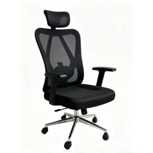 Modular Office Chair on Wheels Full Mesh Wide Seat Office Chair Guest Chairs for Office Modern