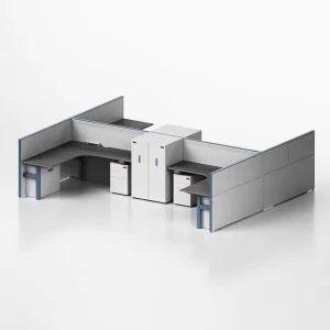 Modular Office Cubicle System Soundproof Partition Walls with Customizable Design for Office Workspace