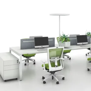 Modular Office Cubicle Workstation with Partitions Professional Staff Desk for Business Open Space