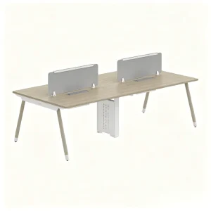 Modular Office Workstation Staff Desk with Divider E0 MFC Board Steel Frame for Collaborative Workspace
