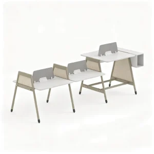 Modular Office Workstation Table Open Plan Staff Desk with Cable Management Commercial Office Furniture