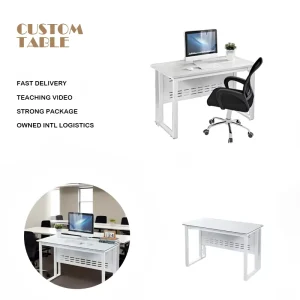 Modular PC Desktop Computer Desk Wood Working Desk Home Bedroom Office Convenient Furniture Office Workstations Computer Desks