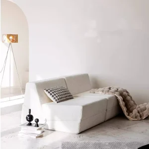 Modular Recliner Vacuum Sealed Compressed Foam Fabric Sofa Chair Furniture Single Foldable Sectional Couch for Living Room