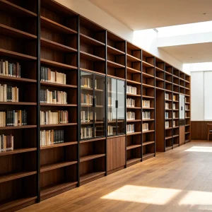 Modular School Library Furniture Stainless Steel Adjustable Bookcases System with Modern Design for Commercial Use