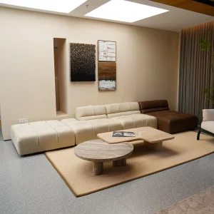 Modular Sectional Sofa Genuine Leather Italian Minimalist Living Room Sofa Set for Home Furniture