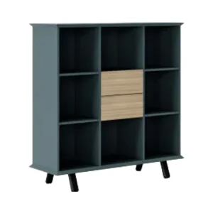 Modular Solid Wood Filing Cabinet and Bookshelf Durable Modern Office Furniture with Lockable Drawers for School and Outdoor Use