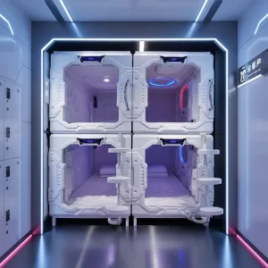 Modular Soundproof Iron Capsule Bed with Modern Design for Hostels Dormitories Eco Friendly Durable Furniture for Airport