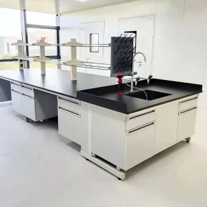 Modular Steel Chemistry Biology Lab Workbench Cabinet Test Bench Hospitals Office Buildings for Factories