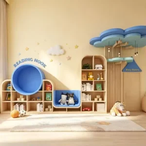 Montessori Daycare Library Tree Bookshelf Preschool Reading Nook Kindergarten Bookcase Nursery Childcare Furniture Wooden