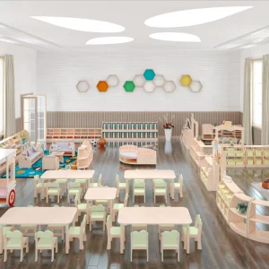Montessori MDF Kids Toys Storage Cabinet Baby Clothes Wardrobes Kindergarten School Furniture