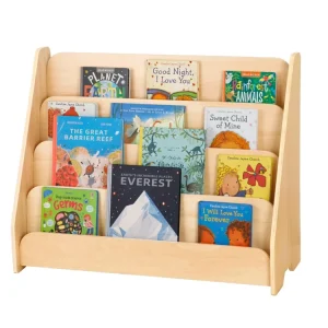 Montessori Toddler Wood Bookshelf Children Furniture Wooden Book Display Storage Shelf