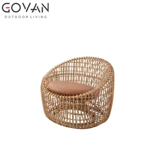 Morden and Timeless Design Hotel Villa High Quality Outdoor Furniture Garden Leisure Rattan Woven Round Chair