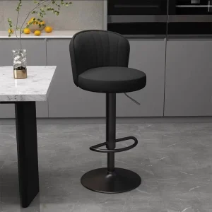 More Design Nordic Comfortable Bar Chairs Minimalist Adjustable Height Modern Bar Chair for Home Bar and Dining Use