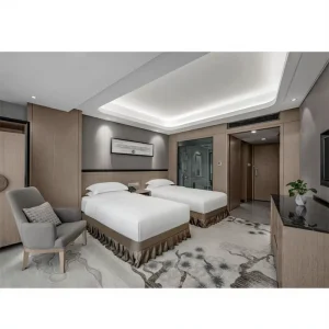 Morocco Style Contemporary Hotel Bedroom Bed and Apartment Furniture Set for Villa Use